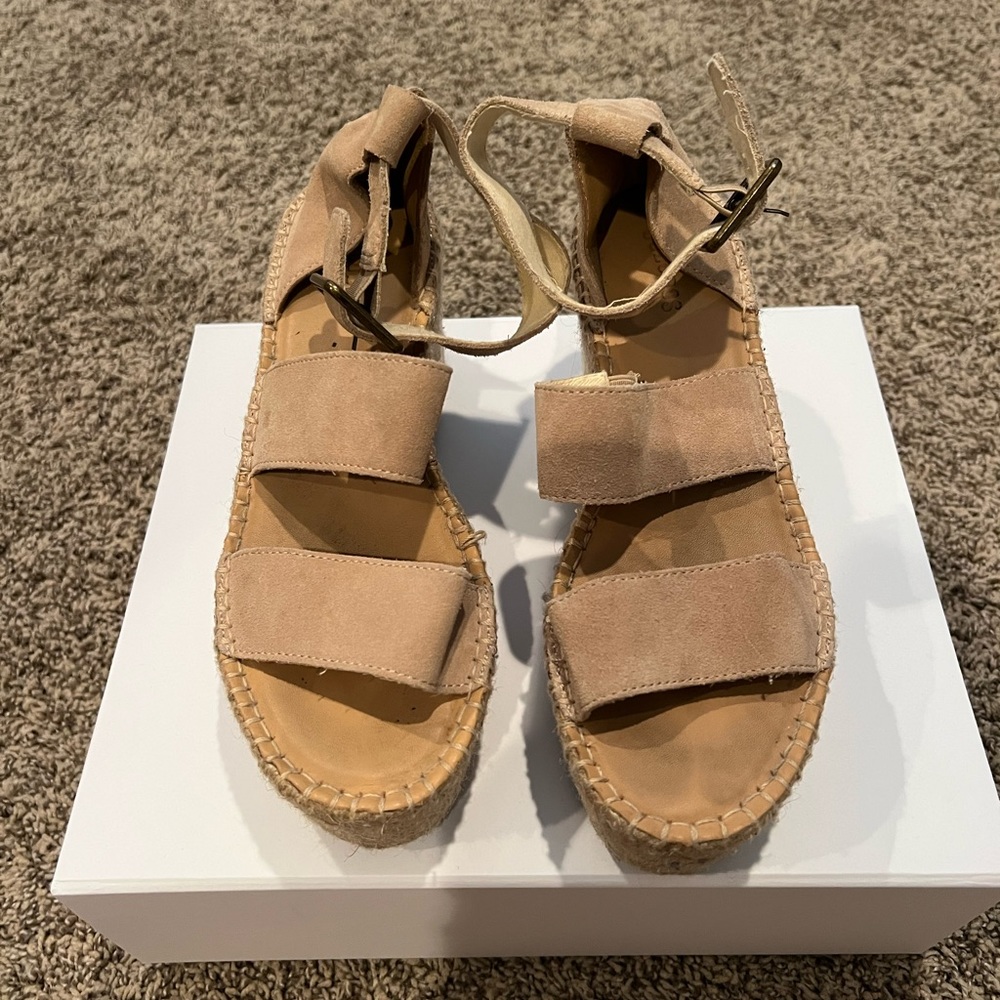 Soludos Suede Espadrille Platform Sandals